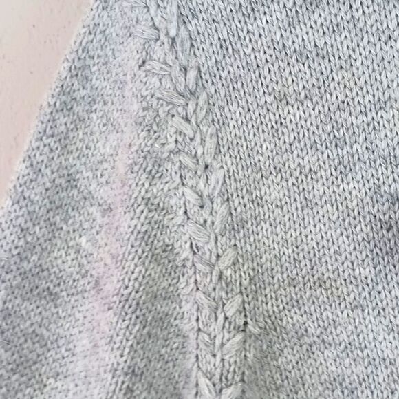 Covington Women's Gray angora Knit blend Cardigan Notched Lapel sz M cottagecore - Picture 9 of 14